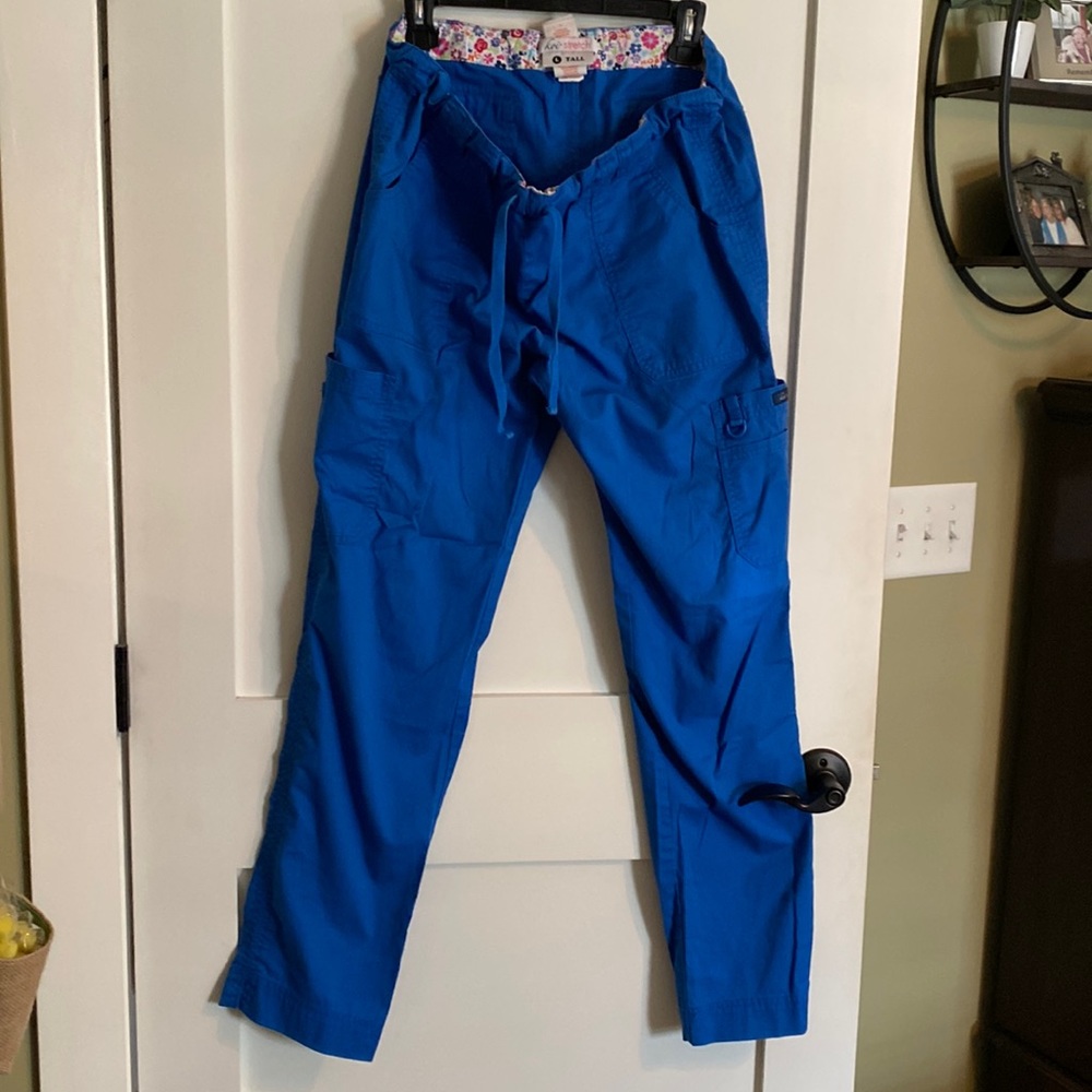 Koi Scrub Bottoms; lot of 3; Royal Blue.